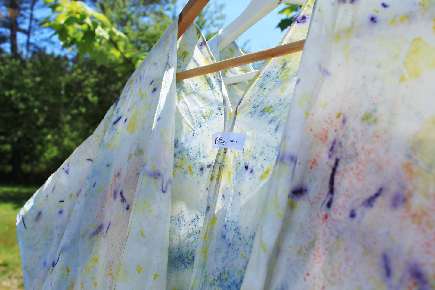 tie-front silk shawls
