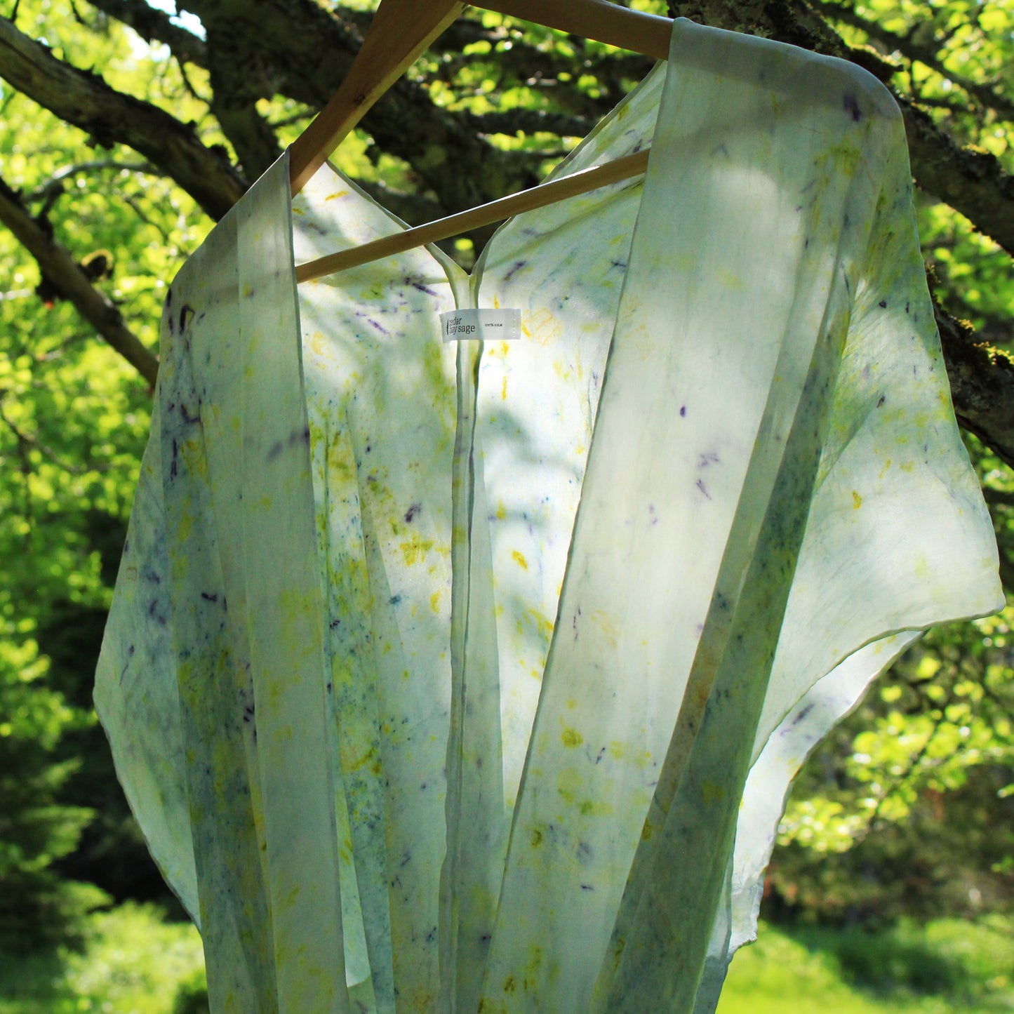 tie-front silk shawls